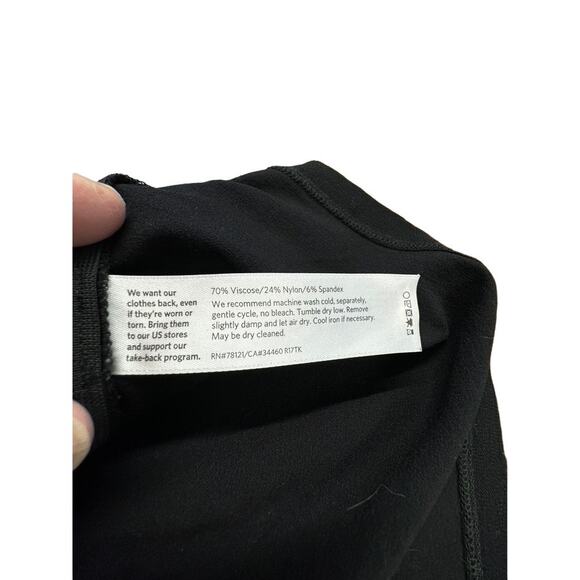 "Eileen Fisher" Black Stretch Dress, Double Zippers Down Both Sides, Tunic, L, - Picture 9 of 11